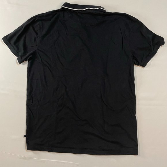 Nickel & Iron Men's Knit Golf Polo Shirt XL Short Sleeve Black - Picture 6 of 9